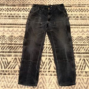 Vintage Black Carhartt Double Knee Carpenter Pants